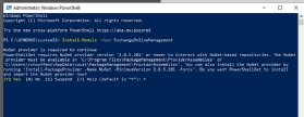 Benutzer des neuen Exchange Online-PowerShell-Moduls können den Befehl Install-Module verwenden, um mit den neuen Cmdlets arbeiten zu können.