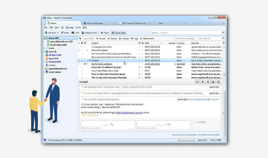 email client like thunderbird