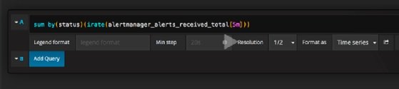 extract metrics with Grafana query language example