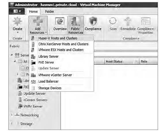 Adding a host or cluster to a trusted domain in VMM 2012