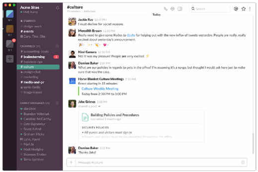 export slack chat