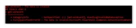 Get-WinEvent error text