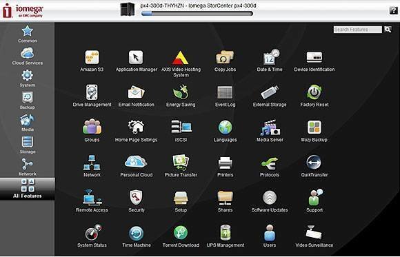 Iomega network hard drive software