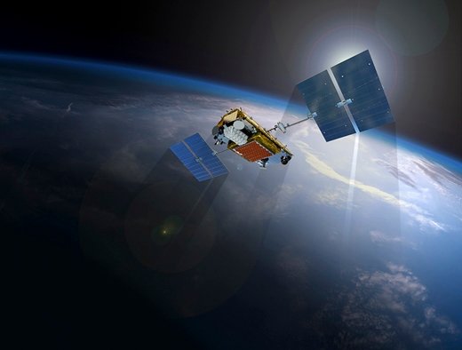 artist rendering of Iridium Next satellite