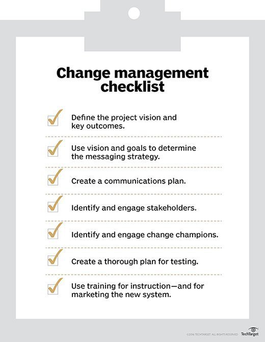 change management checklist