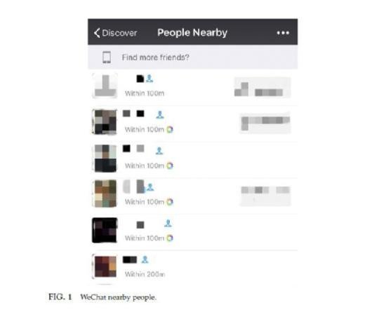 WeChat nearby people