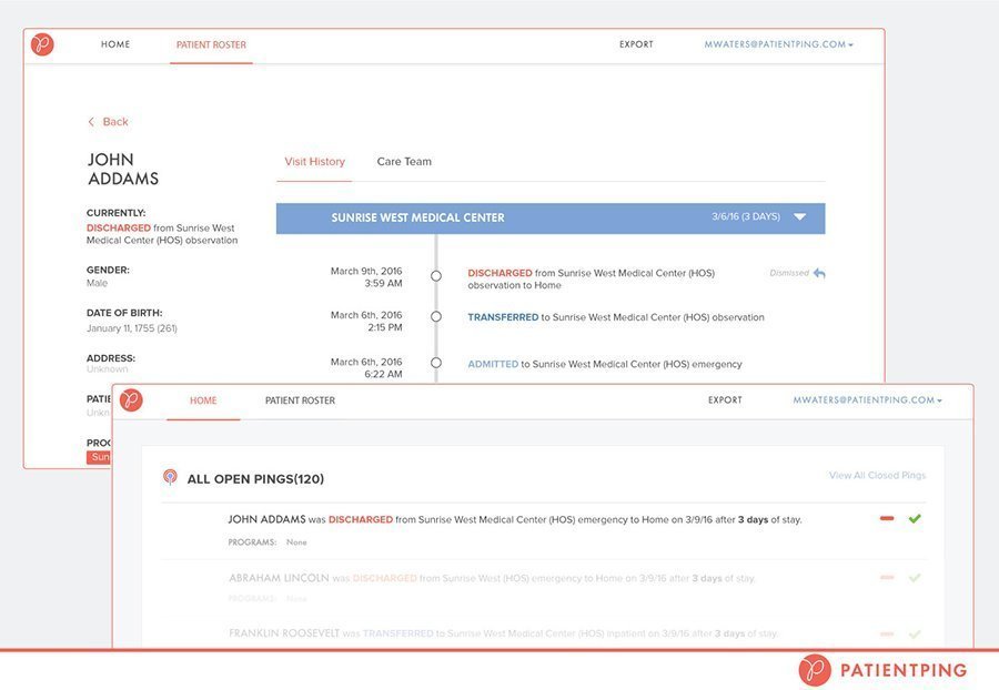 PatientPing helps with coordinating care among healthcare providers