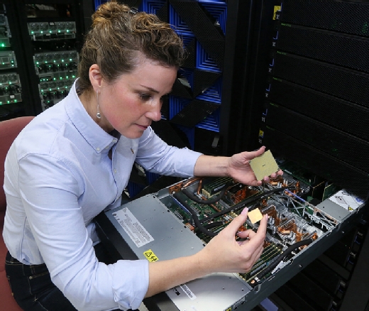 The IBM Power9 CPU sits at the heart of the AC922 enterprise AI server.