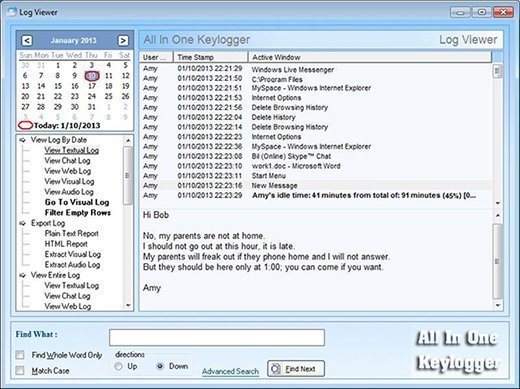 how do you know if you have keylogger phone