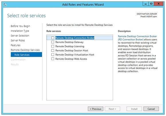 2012 r2 remote desktop services setup