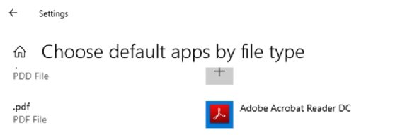Windows default apps panel