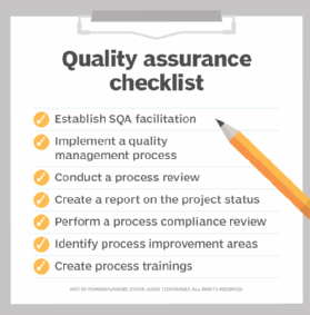 quality assurance checklist