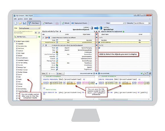 toad sql server schema snapshot