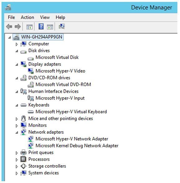 Windows Server 2012 R2 provides Generation 2 VMs that are hypervisor aware