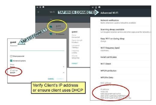 Android Wi-Fi IP address