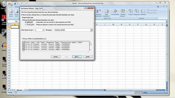 Techniques to extract and analyze CMF mainframe performance data