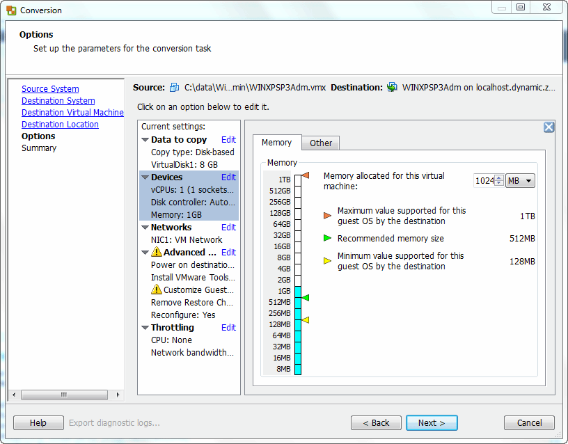 vmware vcenter converter standalone esxi