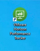 Figure 2. The VMware Horizon Performance Tracker icon will appear on a user's desktop.