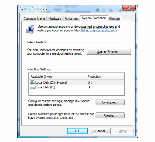 Figure 3.3: System Properties dialog.