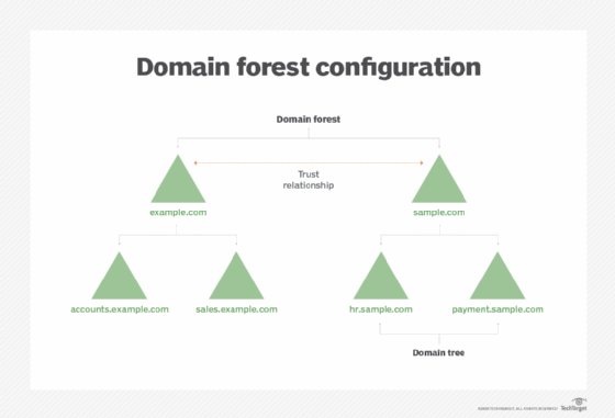 Domain forest configuration