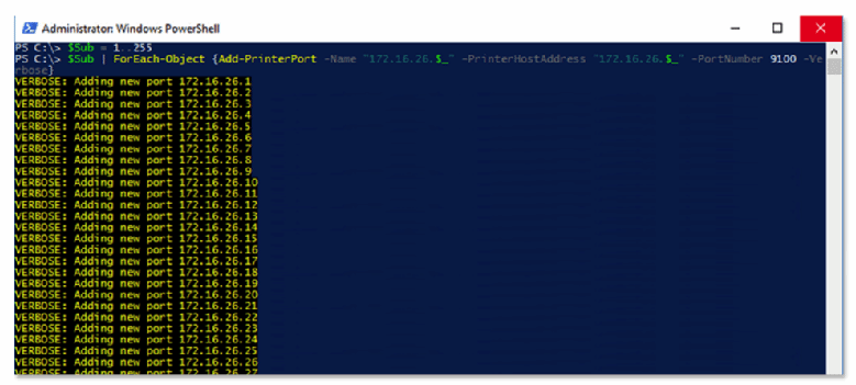 Add Printerport To Powershell _ PowerTip: Use PowerShell to Add ...