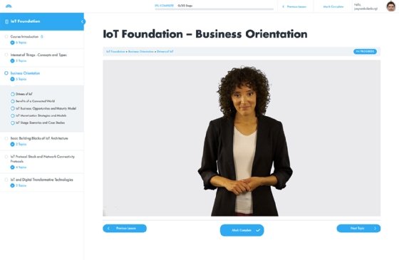 IoT Foundation certification screenshot