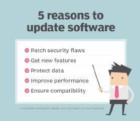 Reasons to upgrade software