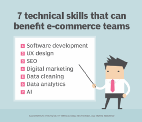 A list of the seven IT skills that can benefit e-commerce teams