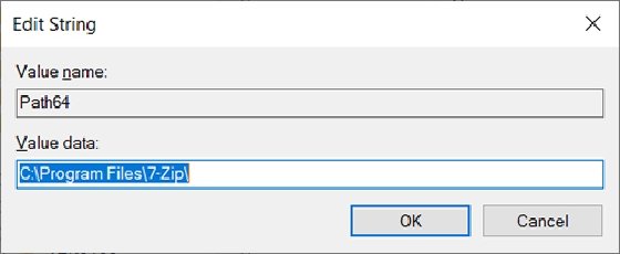 Editing the Windows registry.