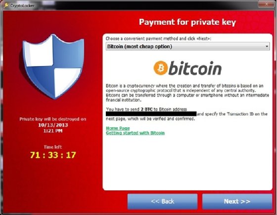 ransomware attack bitcoin