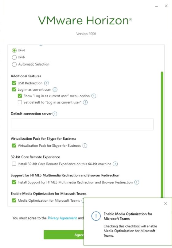 Microsoft Teams Optimization with VMware Horizon