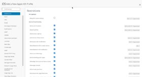 Abbildung 1: Richtlinien für die Geräte-Compliance, die IT-Admins für iOS-Geräte über MDM erzwingen können.