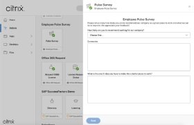A well-being survey in Citrix Workspace