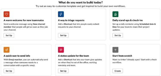 slack workflow form