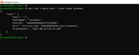 Abbildung 7: In der Bash-Konsole sehen Sie den neuen Nutzer und einige Details, zum Beispiel das Erstellungsdatum und die ID.