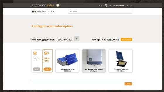 Oracle CX subscription configurator