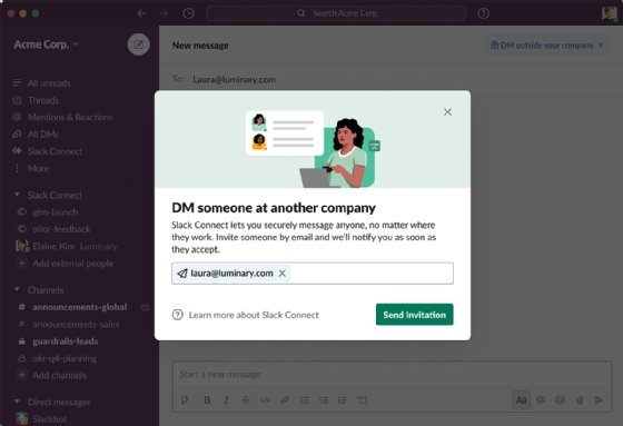 Slack has a rocky start with direct messages