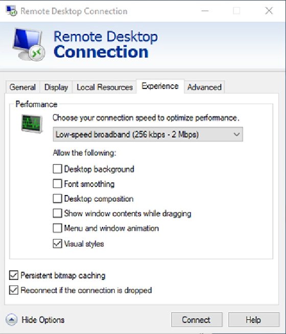 windows 10 remote desktop missing