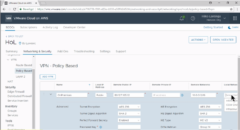 Integrating VMC on AWS with Horizon 7 leads to new use cases