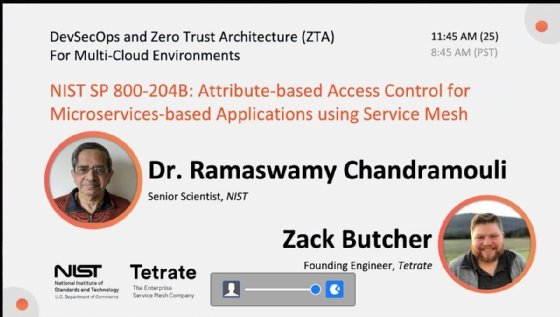 NIST service mesh virtual event