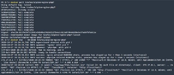 Create a Docker container for a PHP application