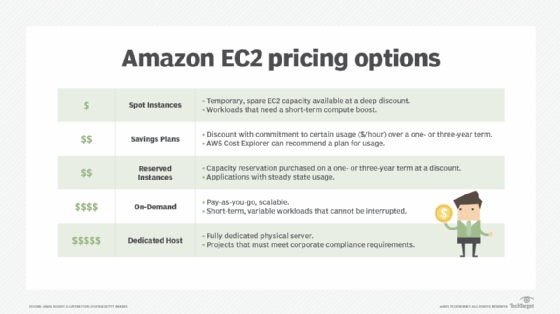 Amazon EC2 pricing options.