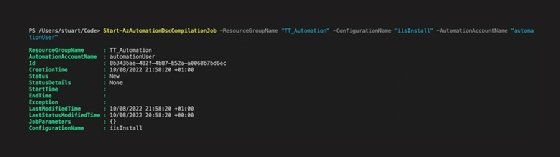 The screenshot shows the code has been compiled.