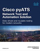 Book cover of Cisco pyATS Network Test and Automation Solution.