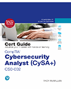 Cover of CompTIA Cybersecurity Analyst (CySA+) CS0-002 Cert Guide