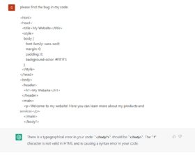 An Example Of How Chatgpt Can Debug Code.