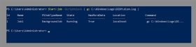 Abbildung 1: Dieser PowerShell-Job sammelt .