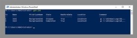 Abbildung 2: Sammeln Sie Informationen zum PowerShell-Job mit dem Get-Job-Cmdlet.