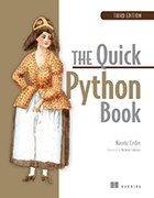 Book cover of the 'Quick Python Book'