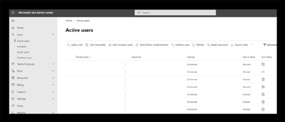 Edit active users' sign-in status